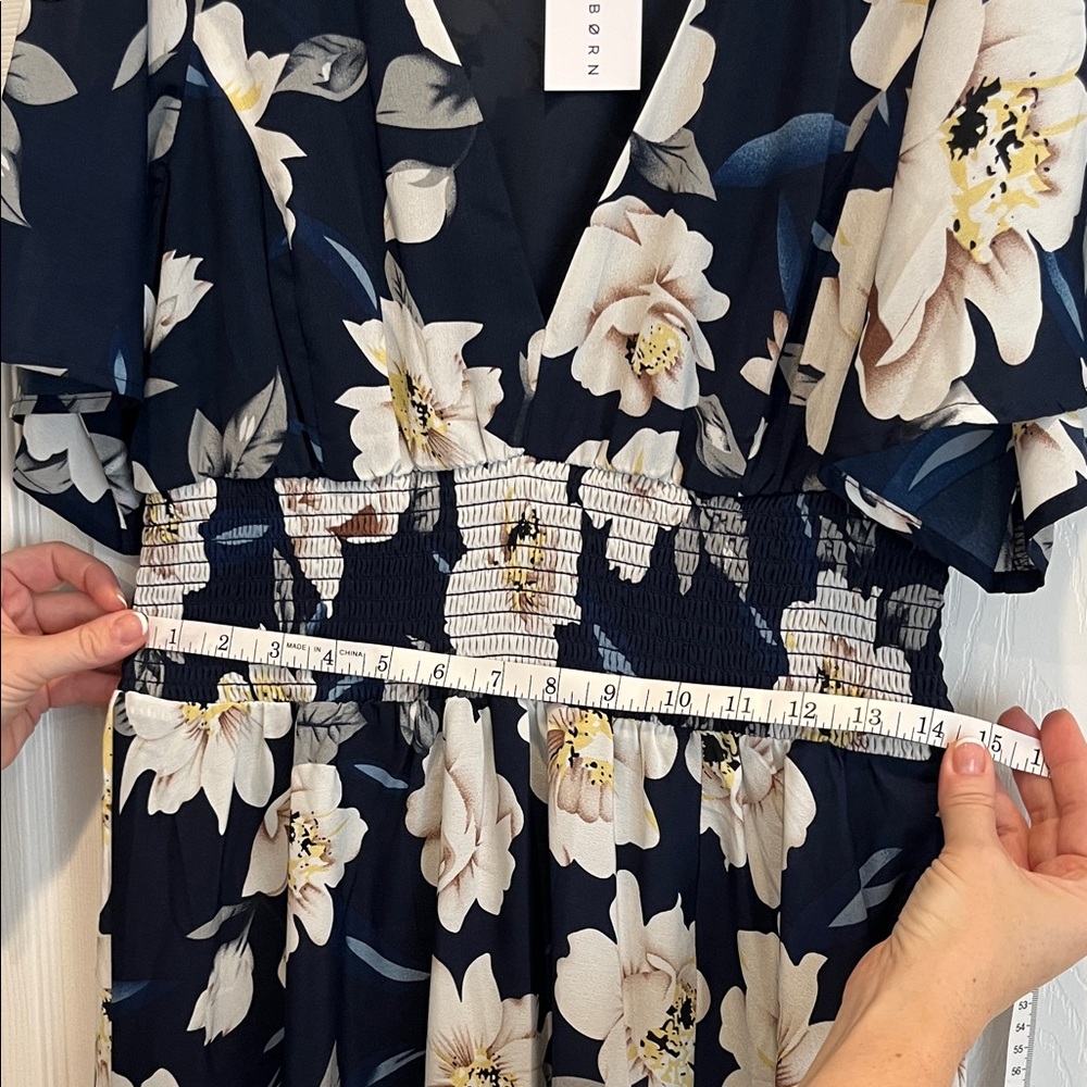 Baltic Born Navy and White Floral Maxi Dress - Picture 8 of 10